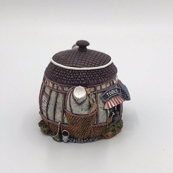 Hometown Teapot Cottages Collection Mini Figurine Hardware Store 3" Tall - Picture 4 of 7